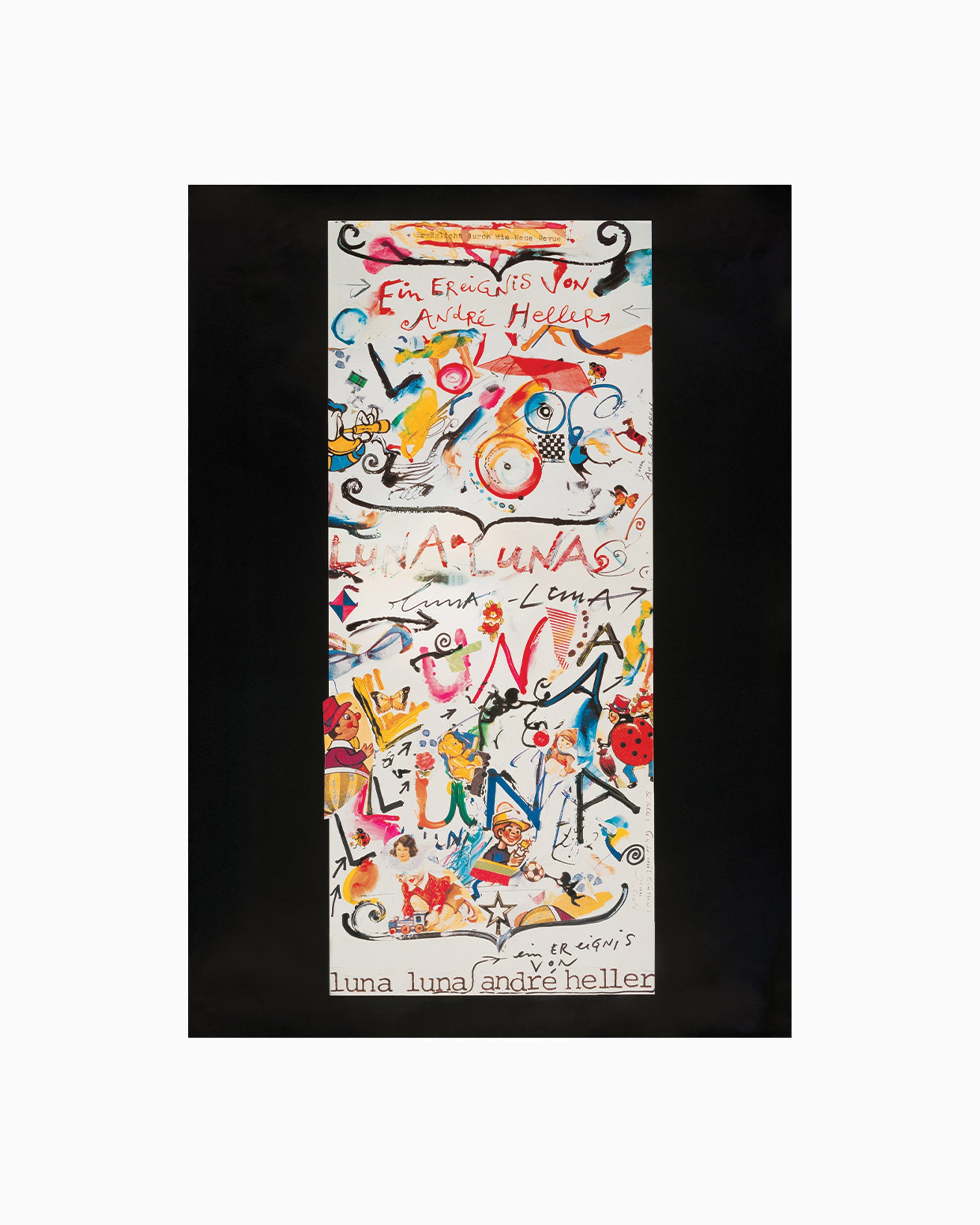 Archival Jean Tinguely Poster for Luna Luna