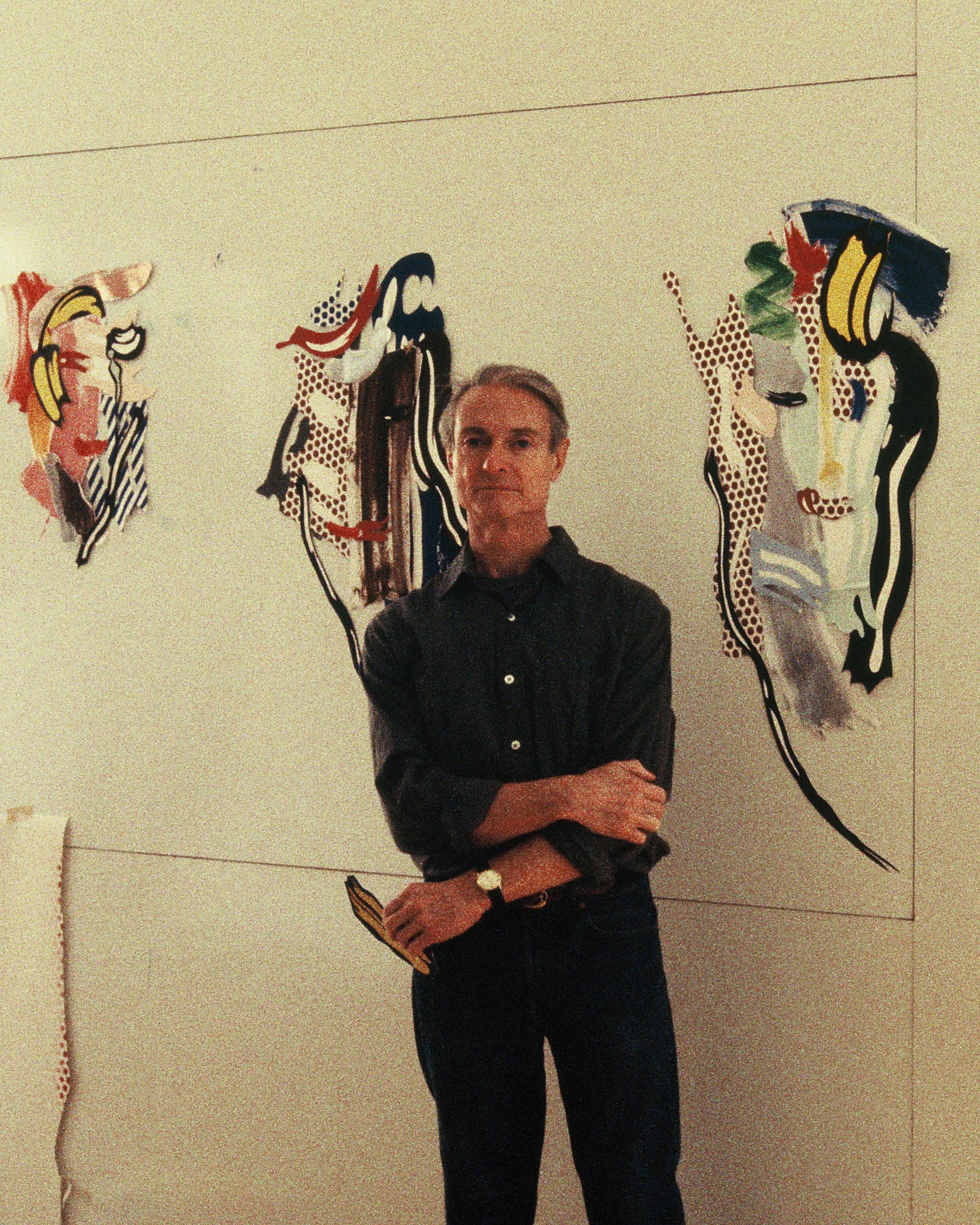 Archival photograph of Roy Lichtenstein for Luna Luna