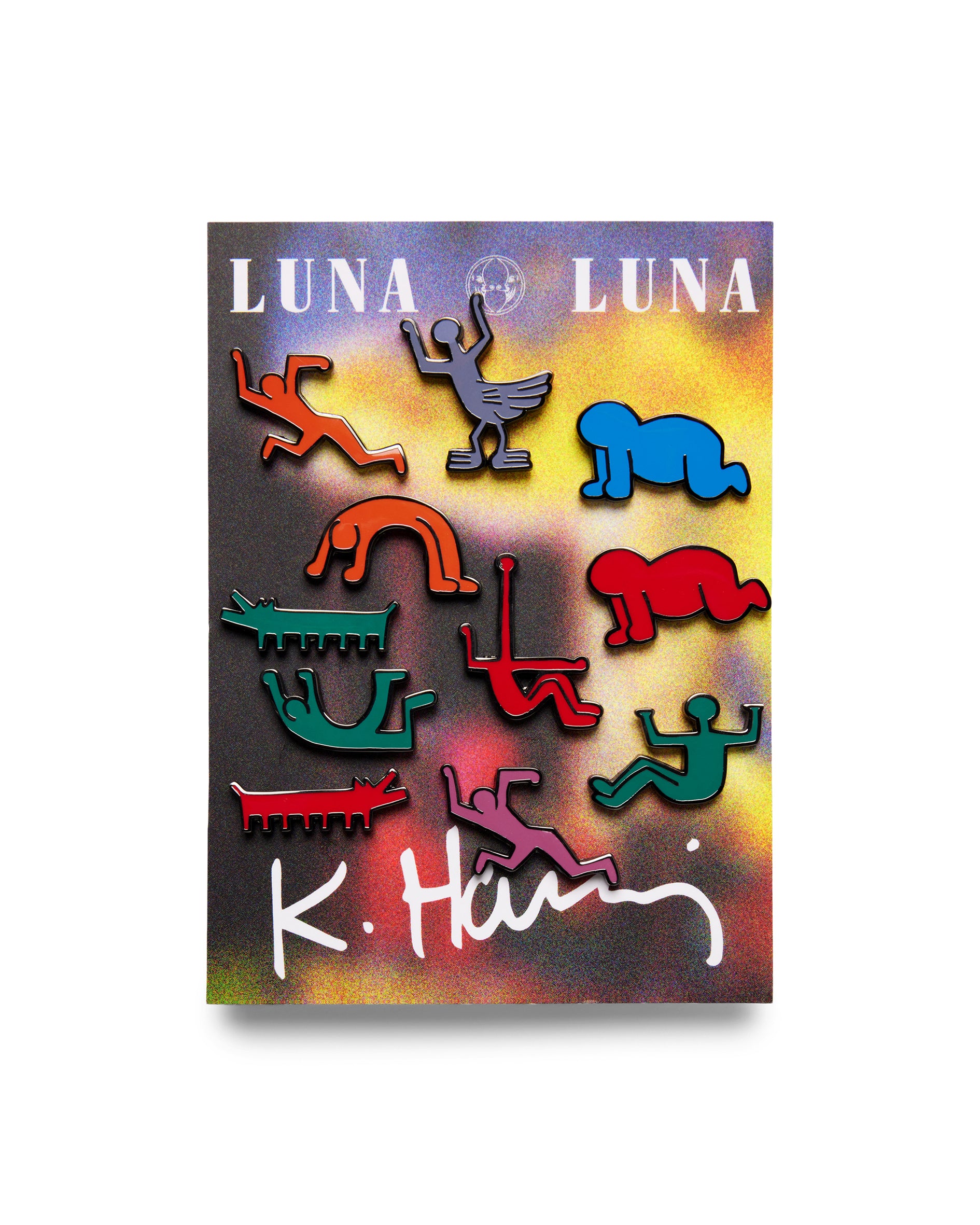 Haring Carousel Jumper Pin Set
