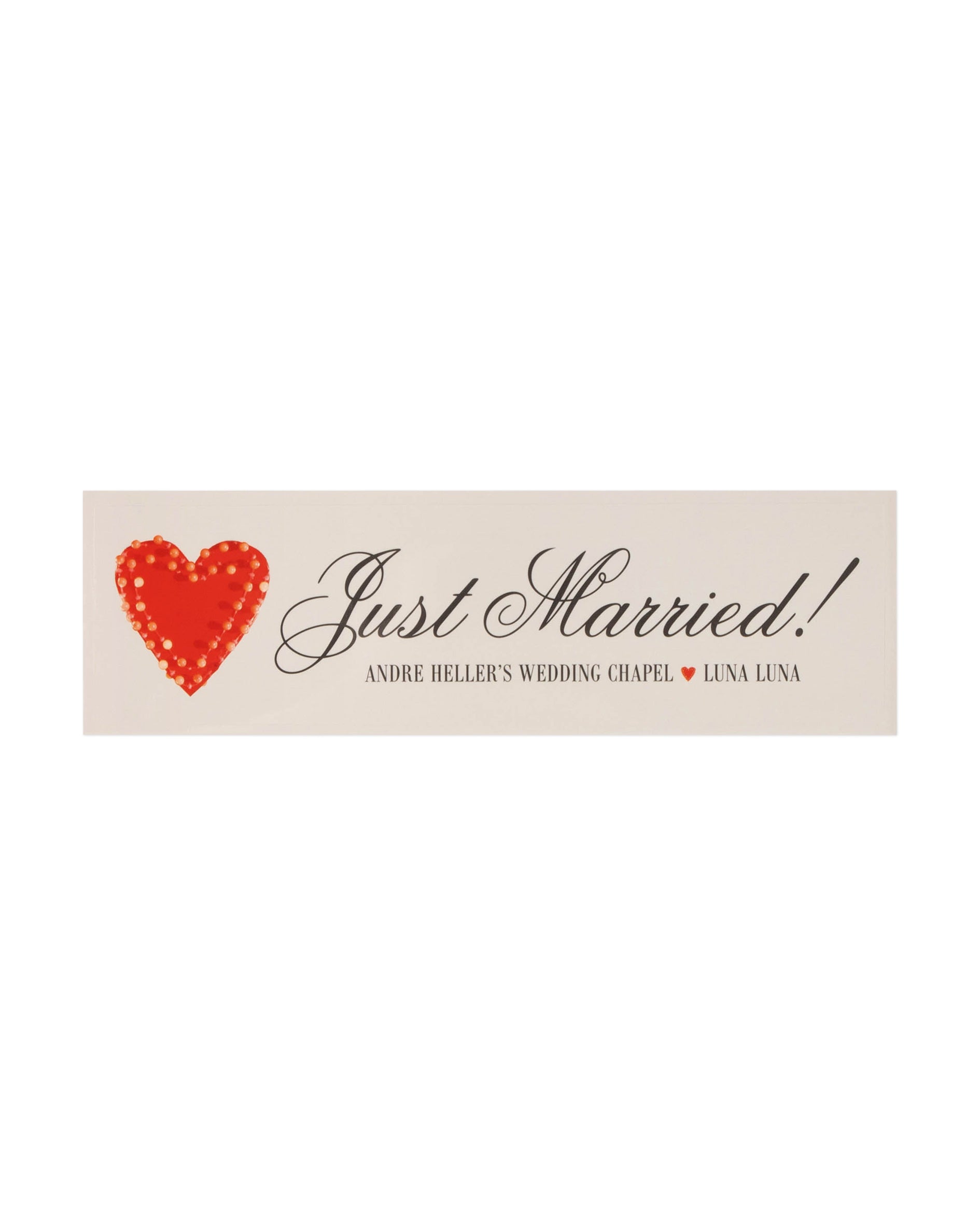 Just Married Bumper Sticker