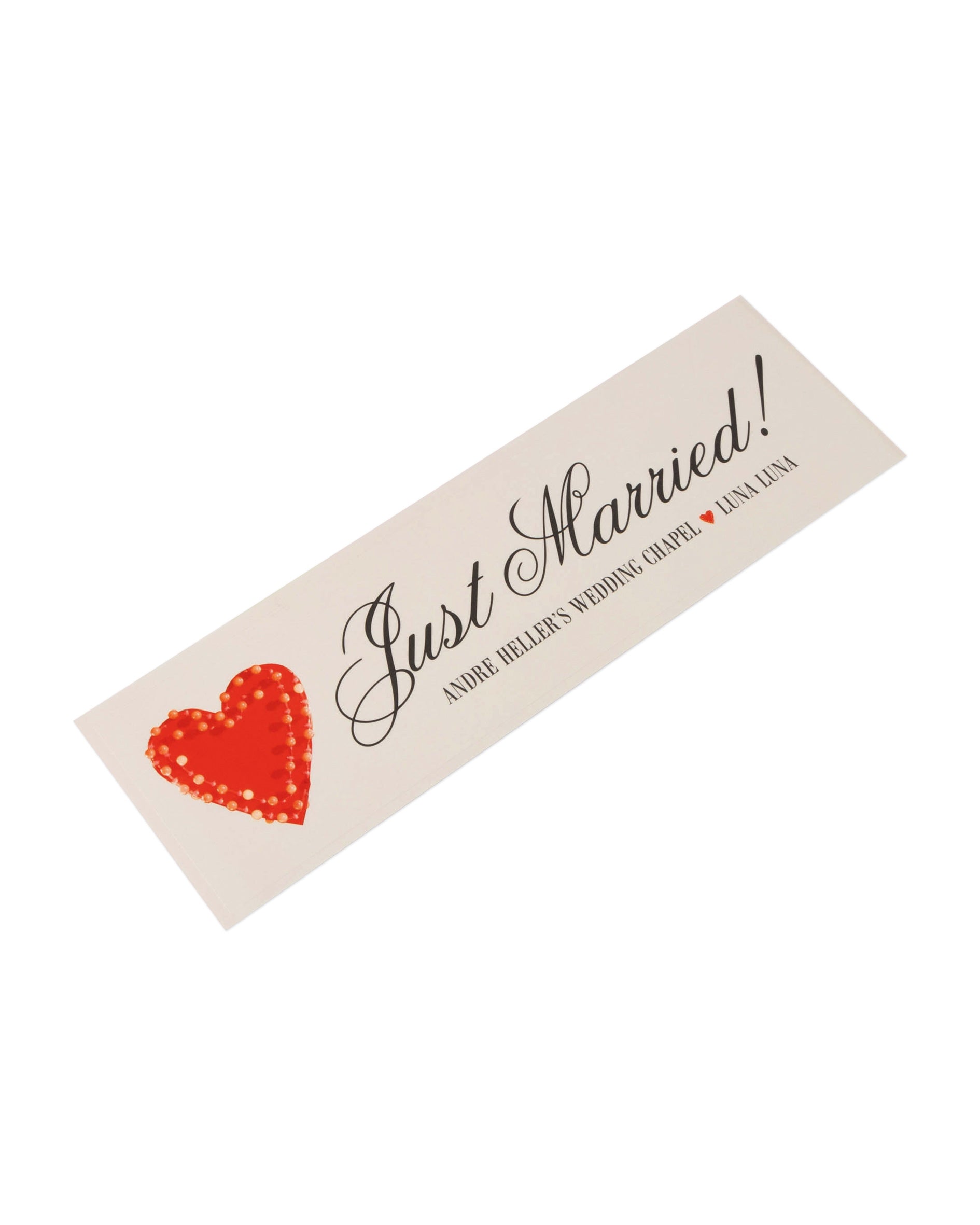Just Married Bumper Sticker