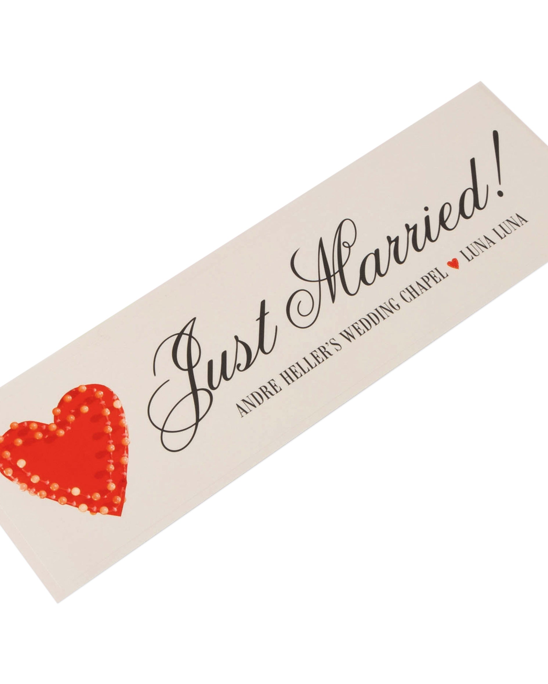 Just Married Bumper Sticker