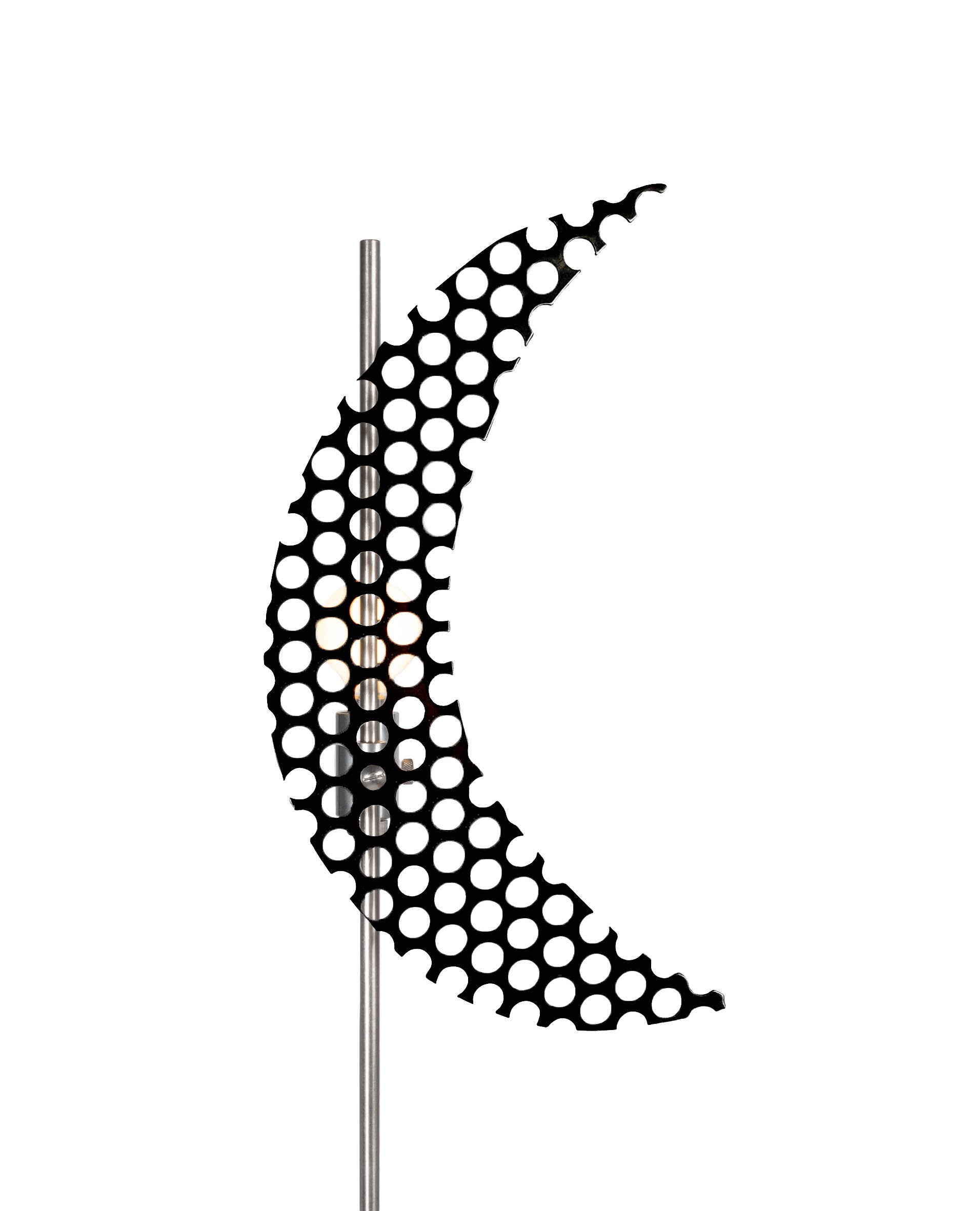 Perforated Moon Floor Lamp