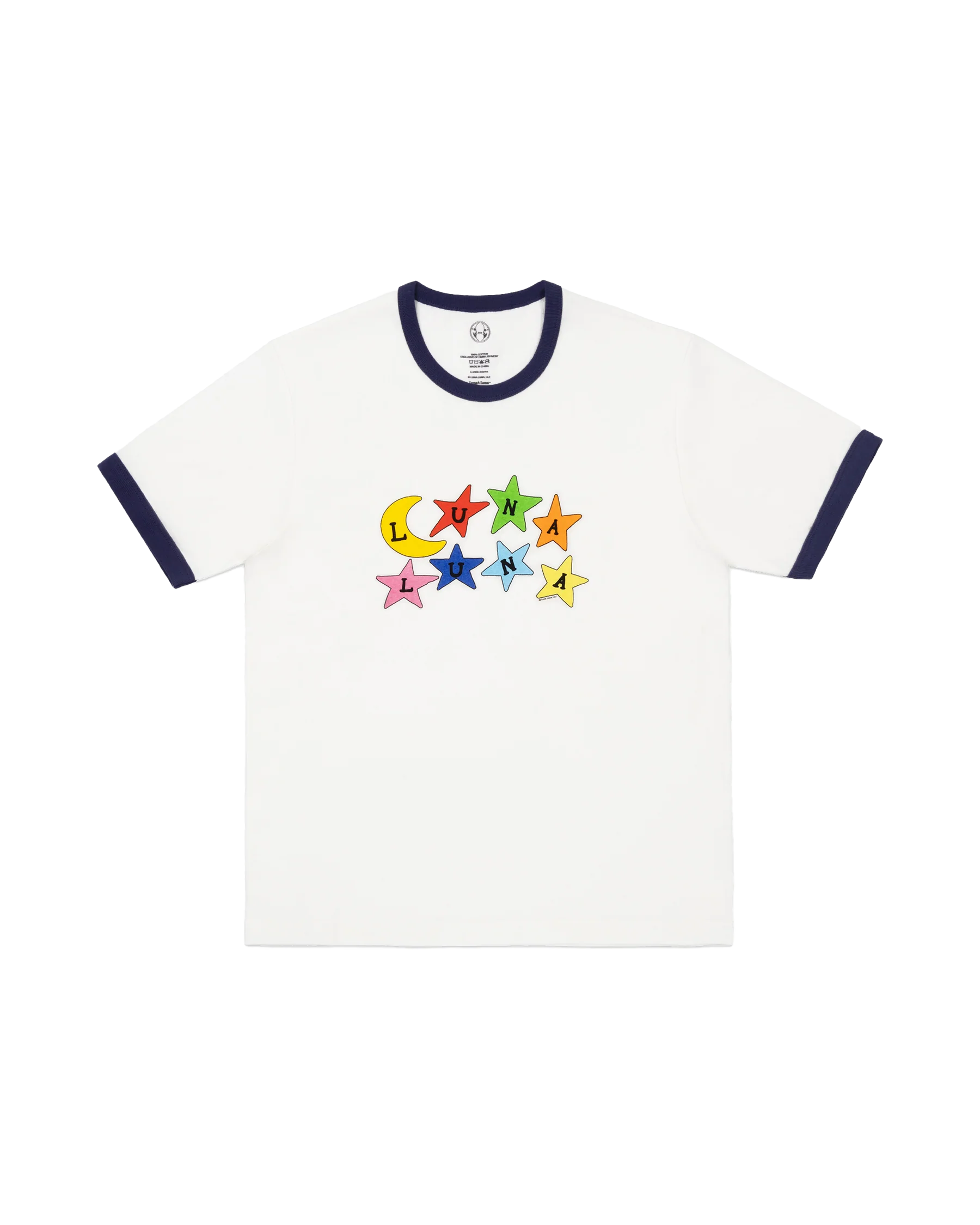 ゆ*た様 M＆M PRINT RINGER S/S TEE White×Navy ゆ*た様 M＆M PRINT RINGER S/S TEE White×Navy