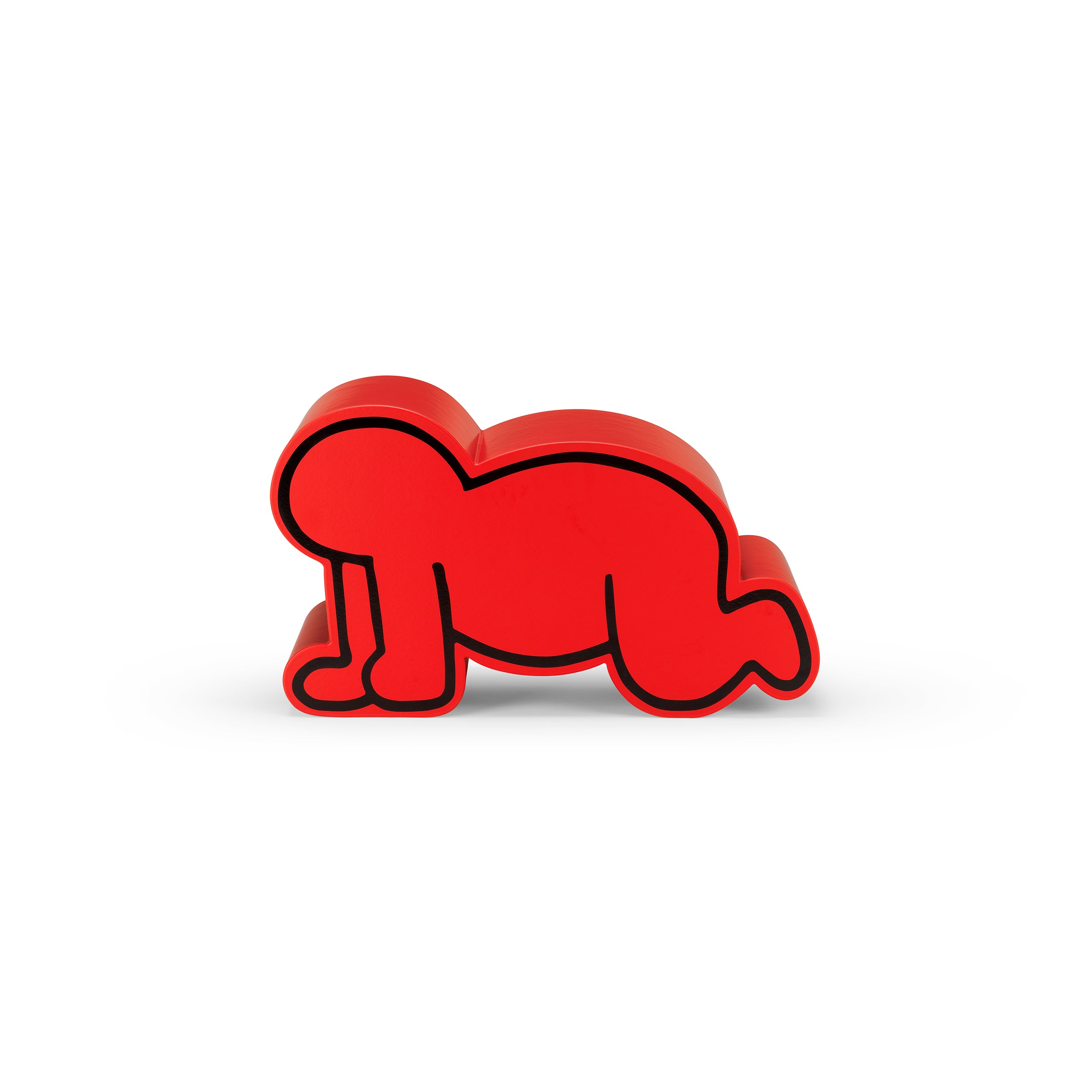 Luna Luna x Gufram x Keith Haring Red Radiant Baby Pouf