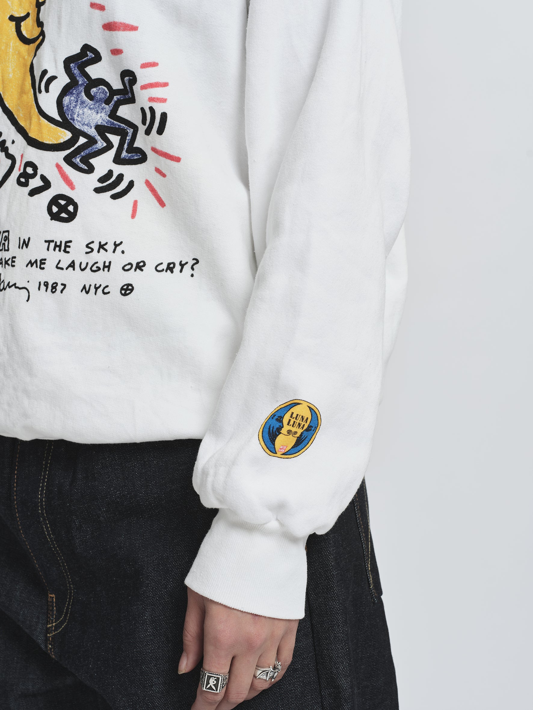 Archival Keith Haring Crewneck white