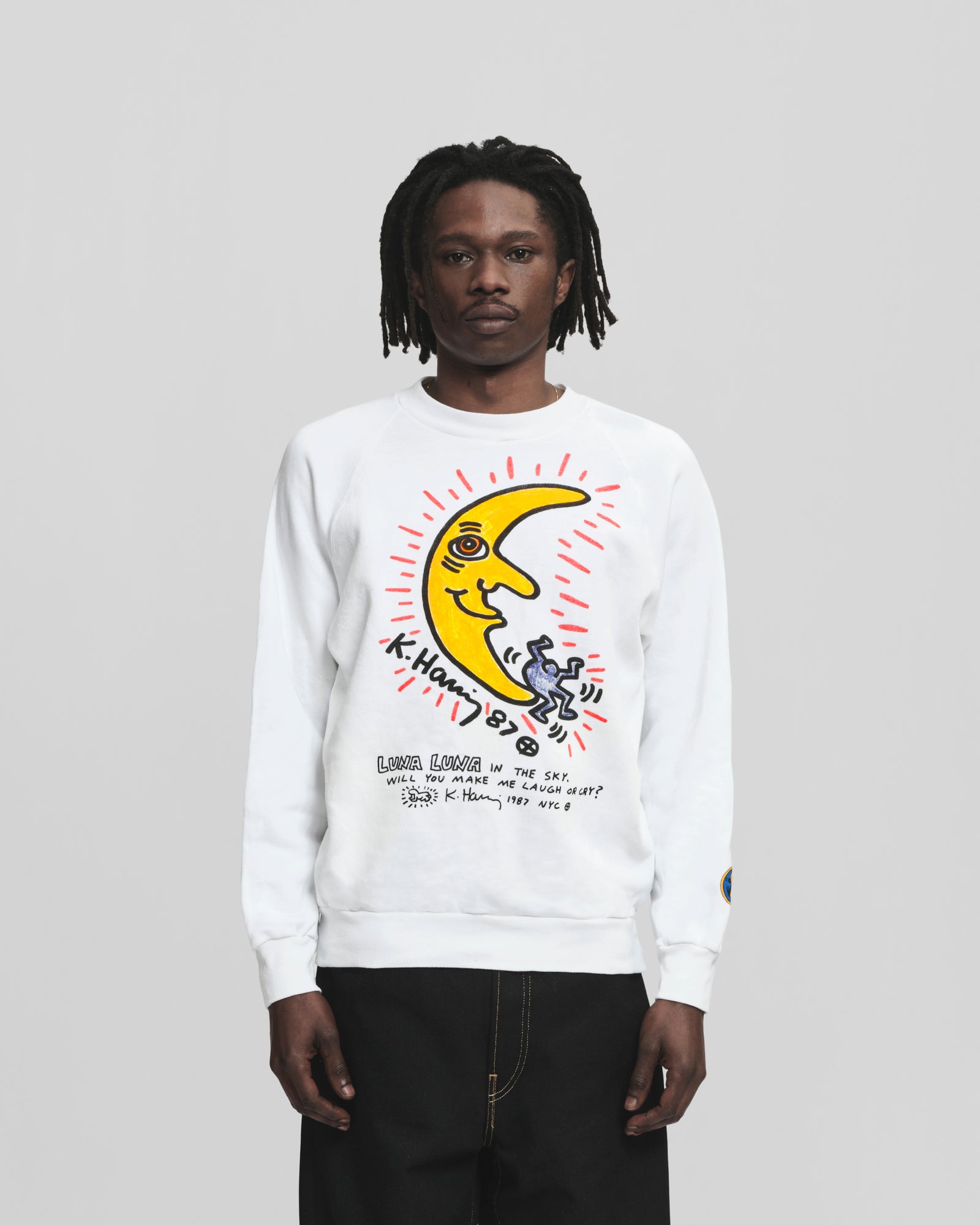 Archival Keith Haring Crewneck white