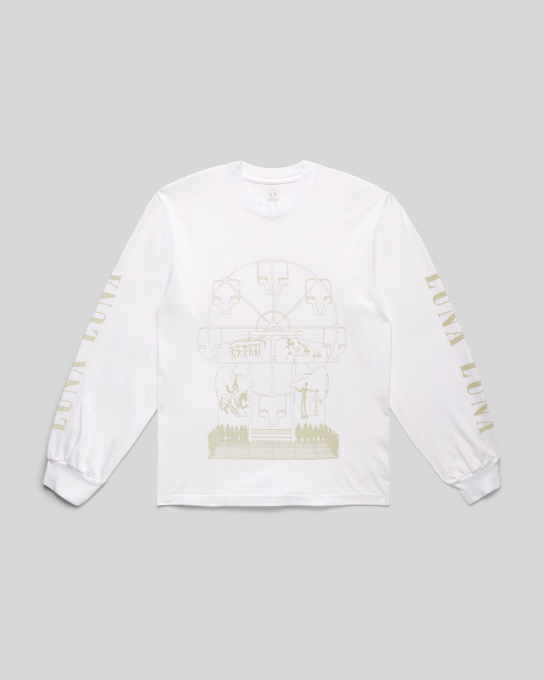 Basquiat Ferris Wheel Blueprint Long Sleeve T-Shirt