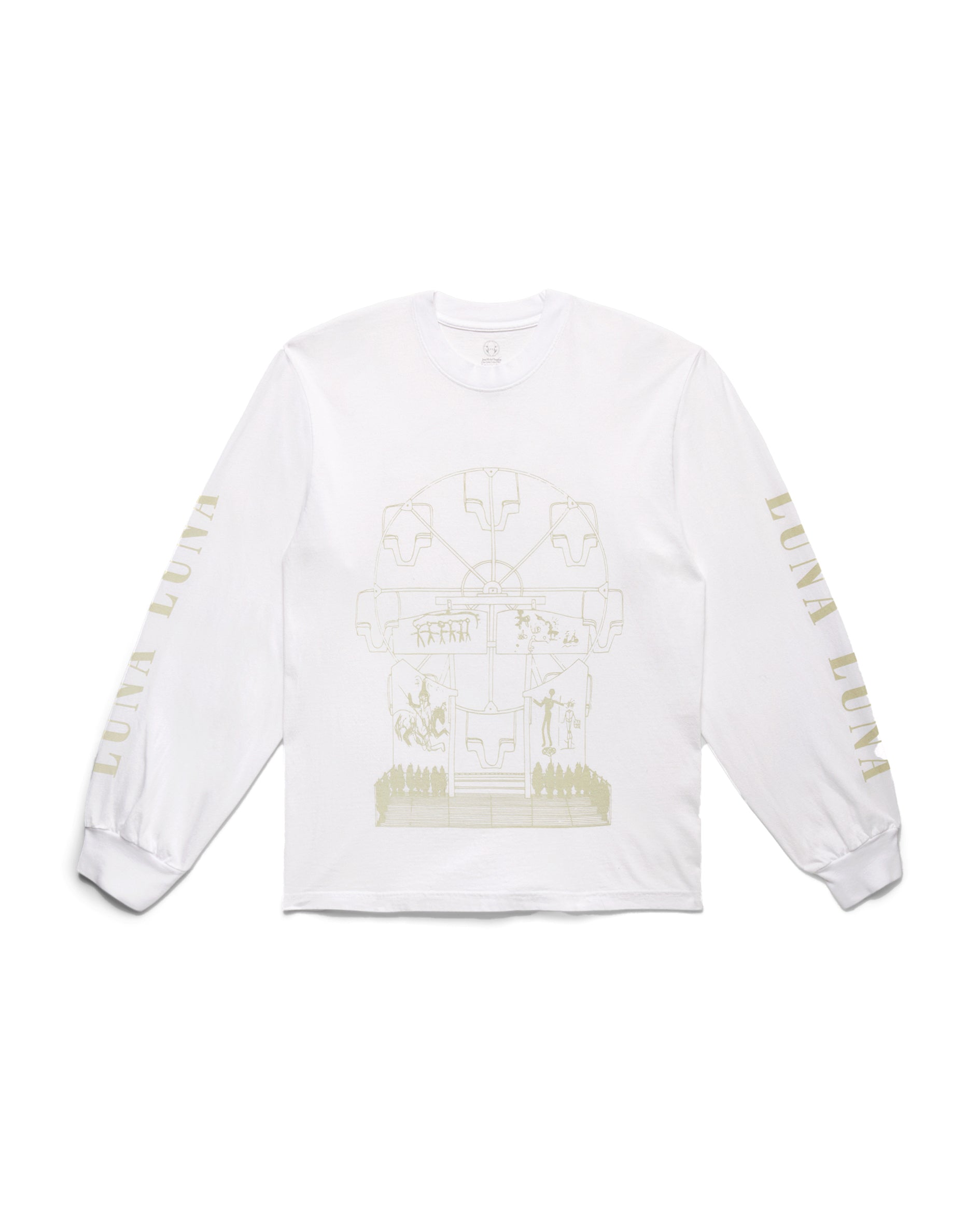 Basquiat Ferris Wheel Blueprint Long Sleeve T-Shirt
