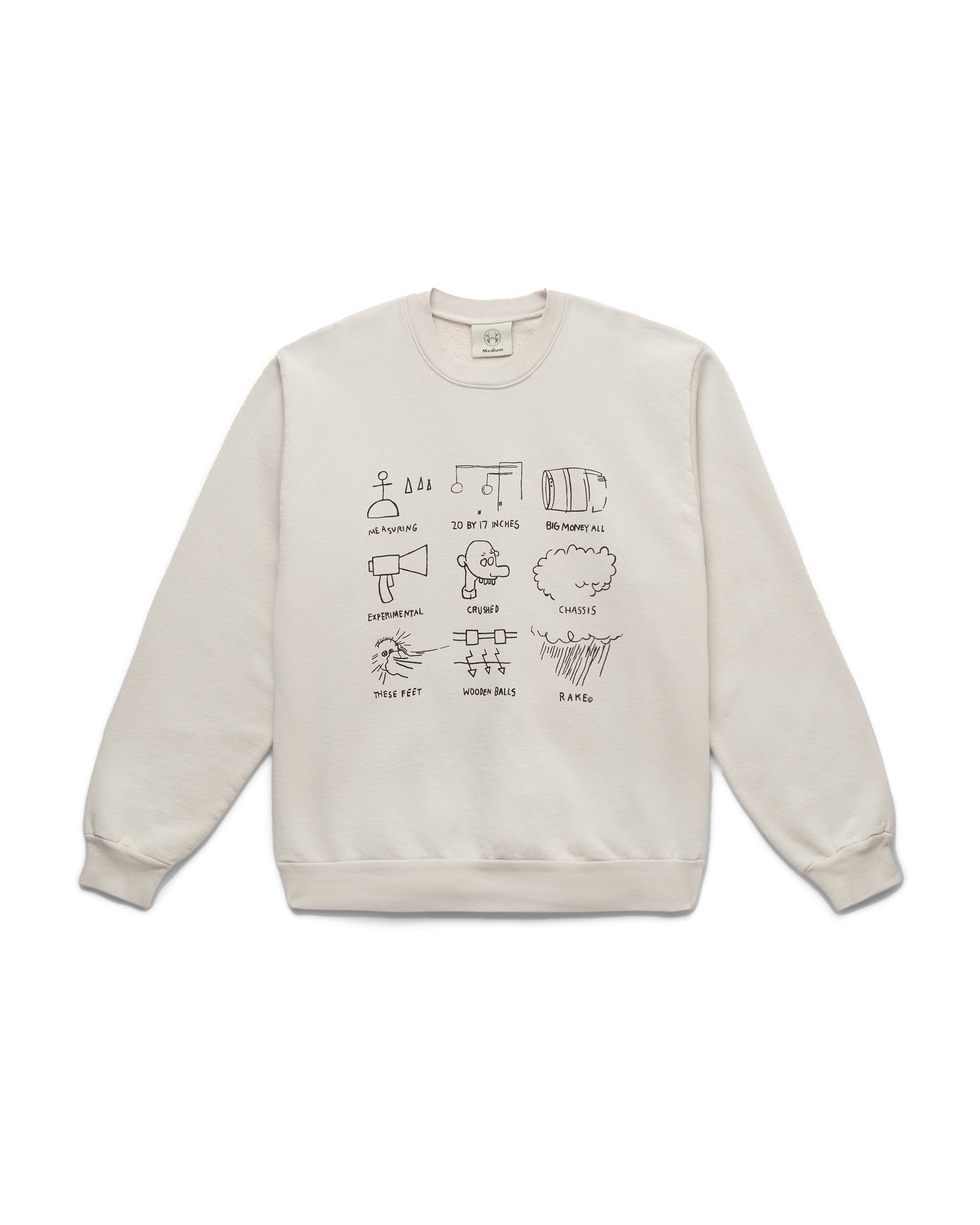 Basquiat Gondola Crewneck, Cement