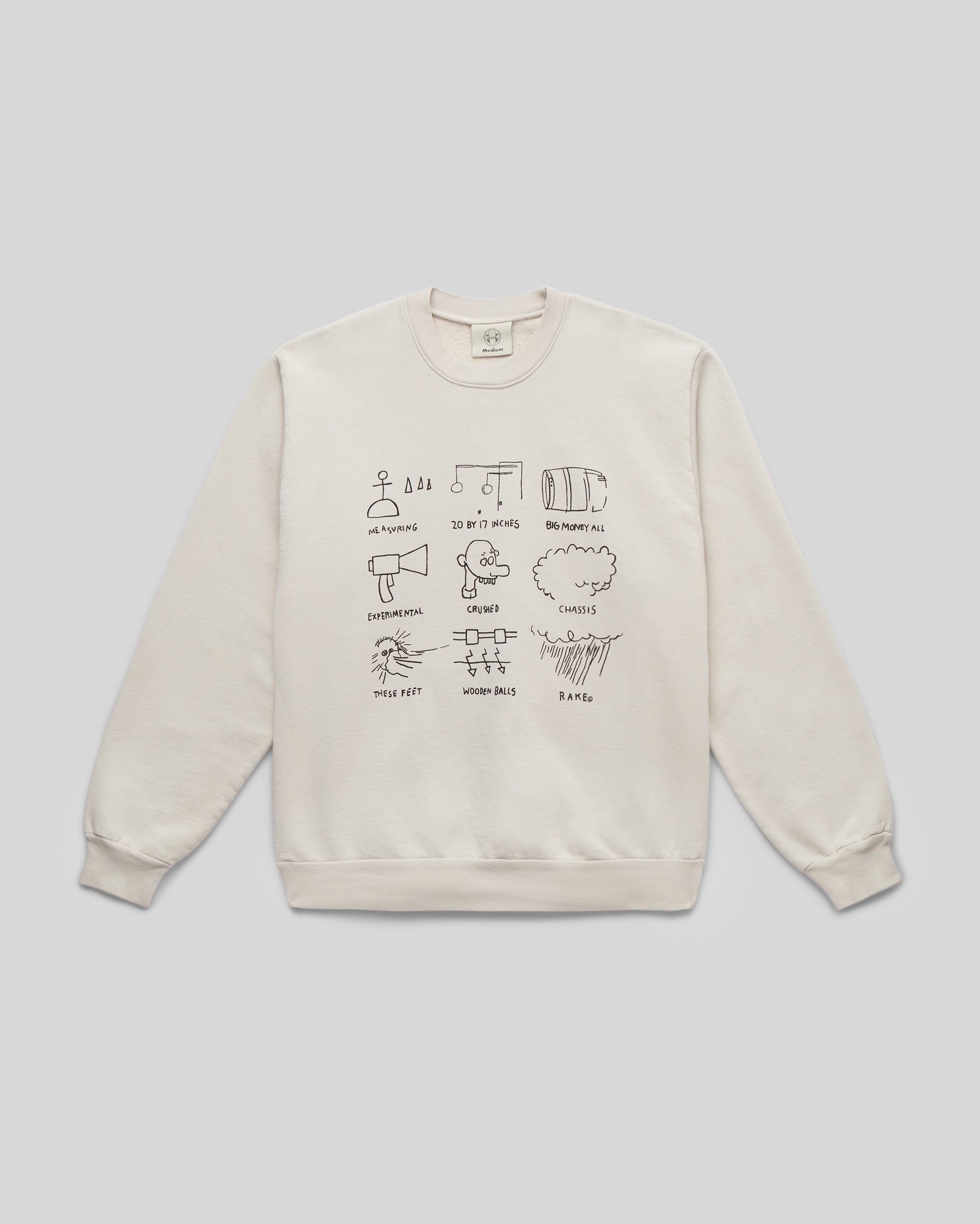 Basquiat Gondola Crewneck, Cement