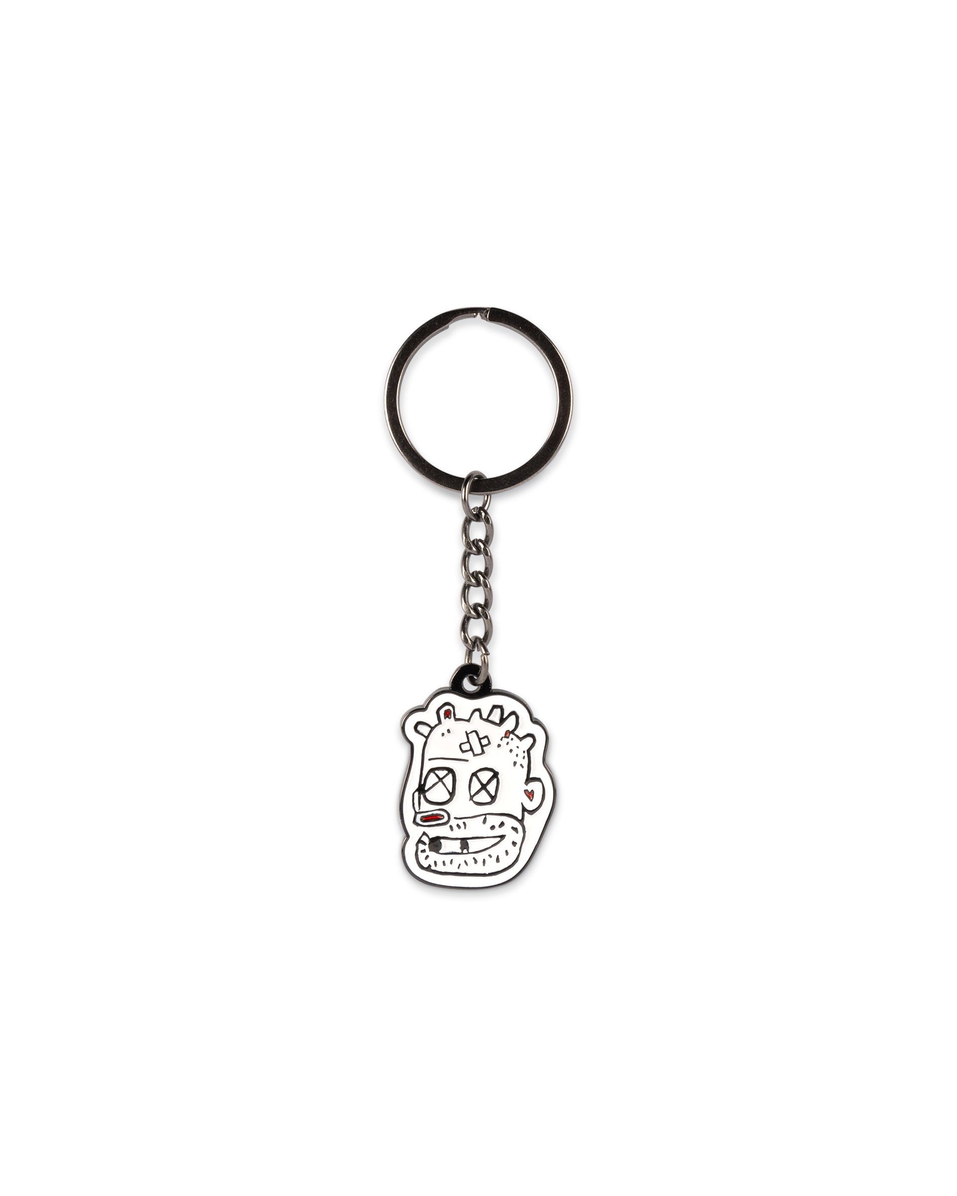 Basquiat Head Key Ring