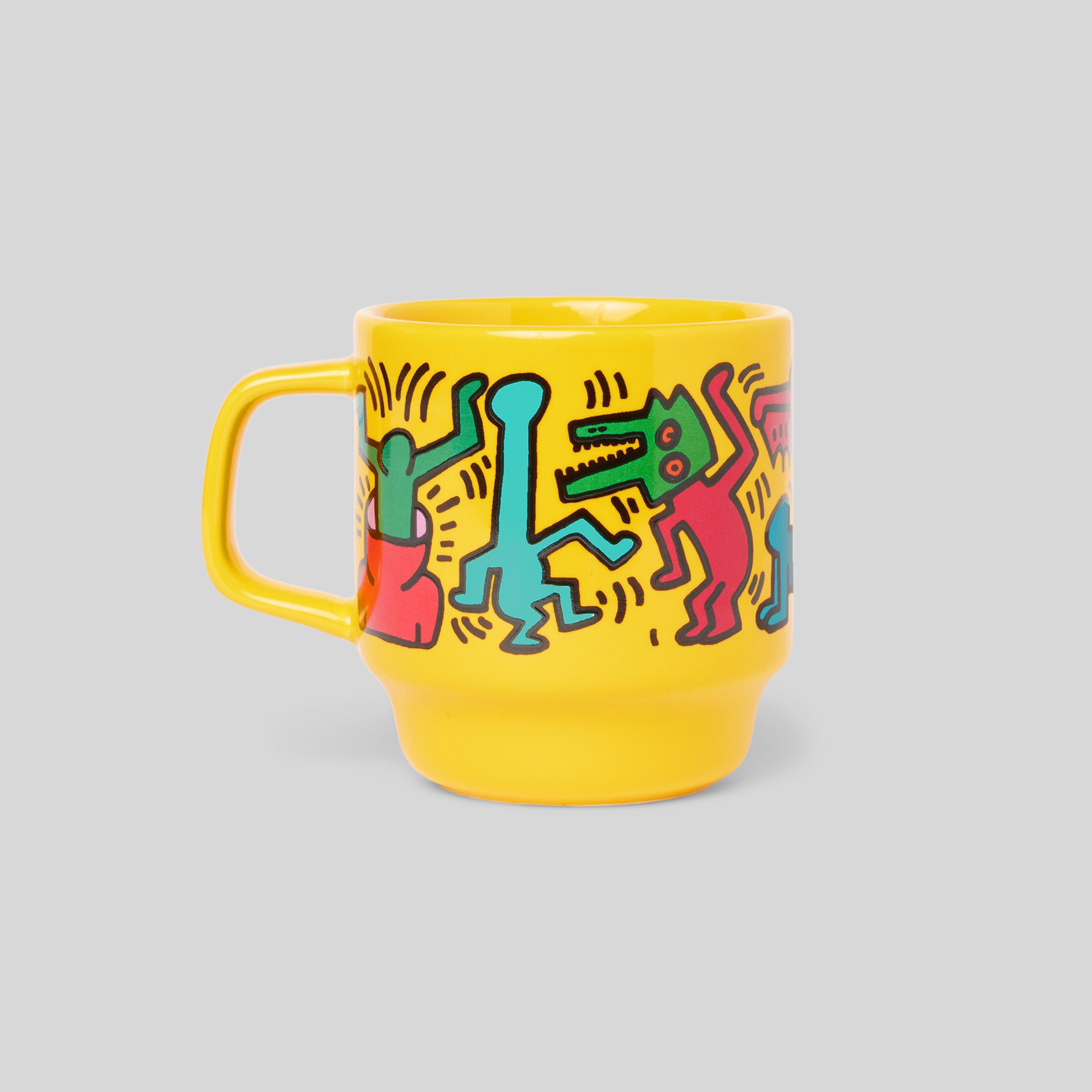 Haring Banner Mug, Yellow