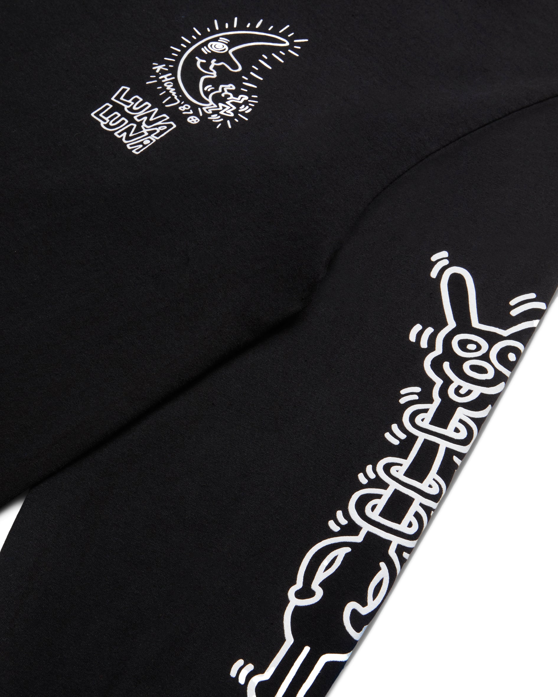 Haring Moon Long Sleeve T-Shirt