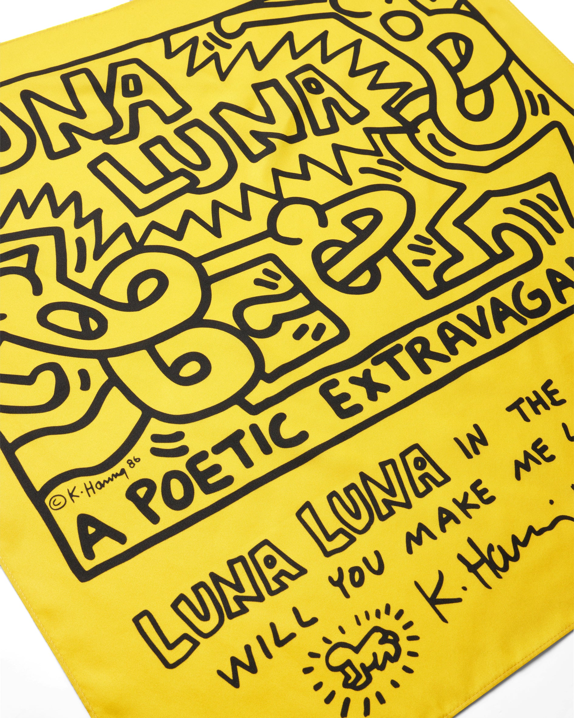 Keith Haring A Poetic Extravaganza Silk Scarf