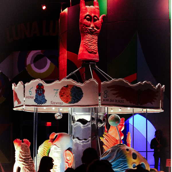 Arik Brauer, Carousel. Luna Luna: Forgotten Fantasy, The Shed, New York, 2024.