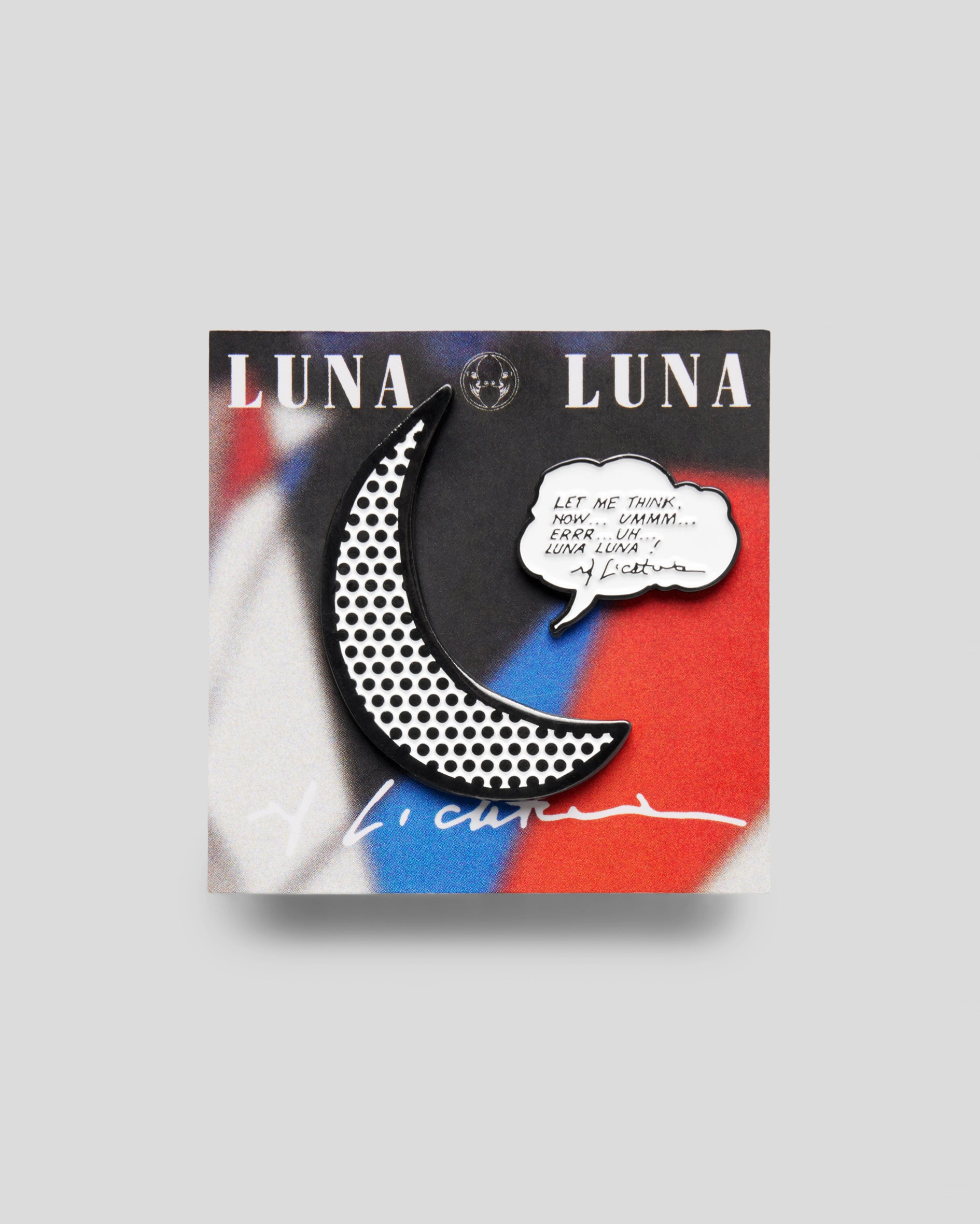 Lichtenstein Moon Pin